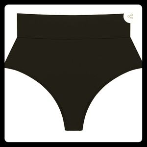 Montce Swim Black High Rise Bikini Bottom